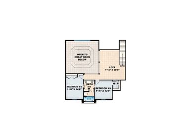 2nd Floor Plan, 040H-0063