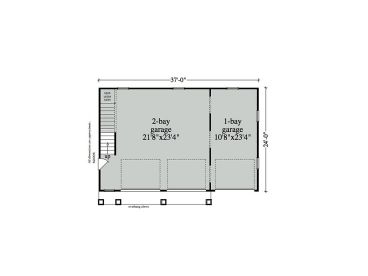 Garage 1st Floor Plan, 053H-0047