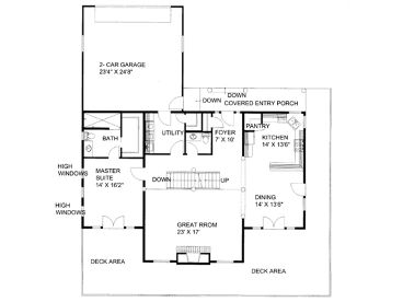 1st Floor Plan, 012H-0202