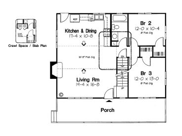 1st Floor Plan, 047H-0047