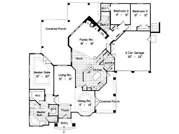 1st Floor Plan, 043H-0143