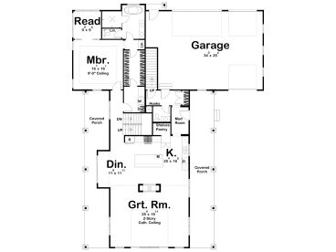 1st Floor Plan, 050H-0344