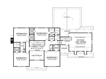 2nd Floor Plan, 063H-0169