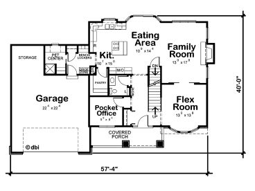 1st Floor Plan, 031H-0424