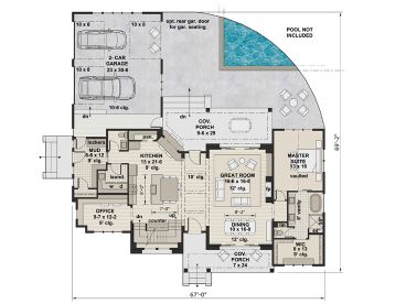 1st Floor Plan, 023H-0203