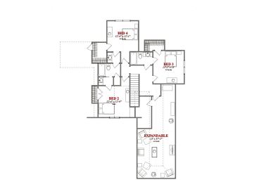 2nd Floor Plan, 073H-0073