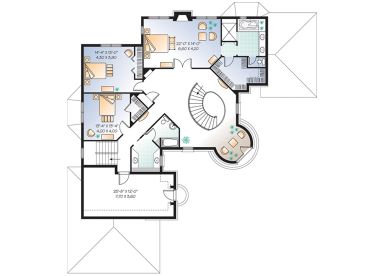 2nd Floor Plan, 027H-0083