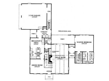1st Floor Plan, 063H-0029