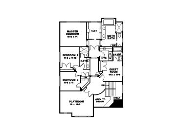 2nd Floor Plan, 024H-0004