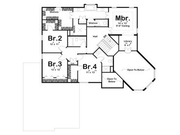 2nd Floor Plan, 050H-0084