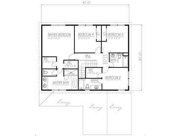 2nd Floor Plan, 068H-0038