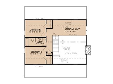2nd Floor Plan, 074H-0026