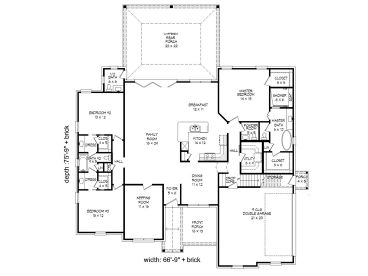 1st Floor Plan, 062H-0156
