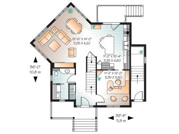 1st Floor Plan, 027H-0039