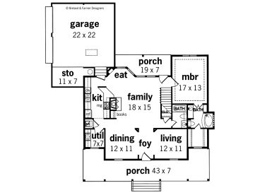 1st Floor Plan, 021H-0089