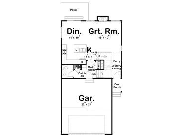 1st Floor Plan, 050H-0368