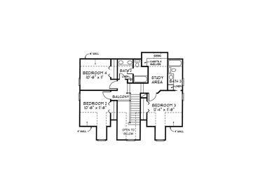 2nd Floor Plan, 054H-0061