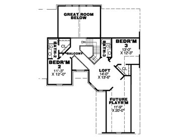 2nd Floor Plan, 011H-0020