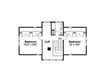 2nd Floor Plan, 051H-0111