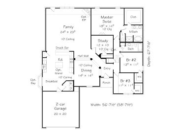 Floor Plan, 061H-0174