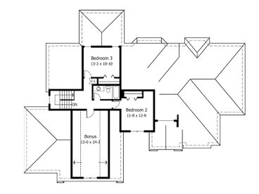 2nd Floor Plan, 023H-0030