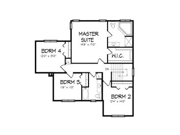 2nd Floor Plan, 022H-0105