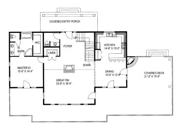 1st Floor Plan, 012H-0122
