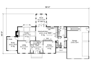 1st Floor Plan, 023H-0046