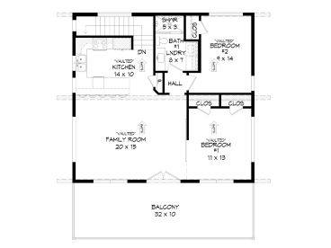 2nd Floor Plan, 062H-0322