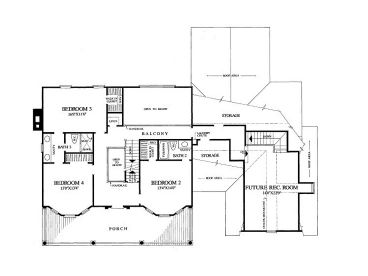 2nd Floor Plan, 063H-0118