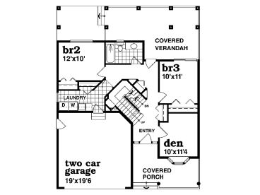 1st Floor Plan, 032H-004