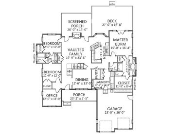 1st Floor Plan, 067H-0035