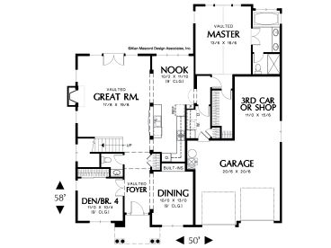 1st Floor Plan, 034H-0165
