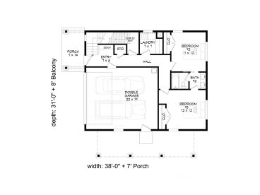 1st Floor Plan, 062H-0392