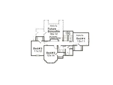 2nd Floor Plan, 002H-0006