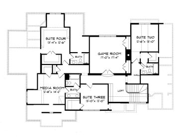 2nd Floor Plan, 029H-0056