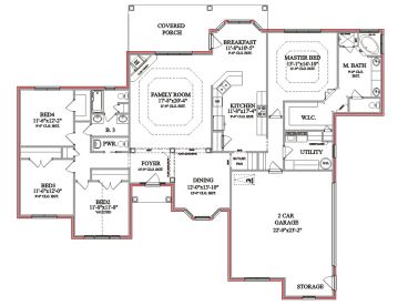 Floor Plan, 073H-0022