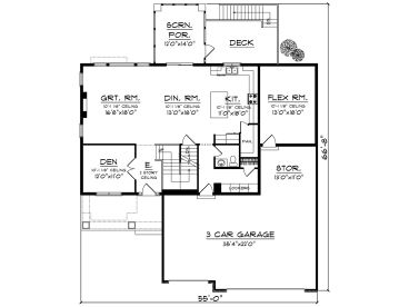 1st Floor Plan, 020H-0514