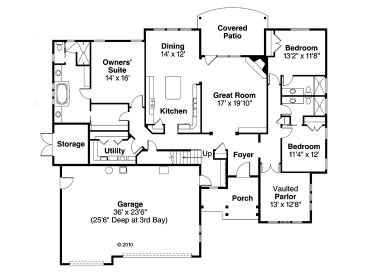 1st Floor Plan, 051H-0192