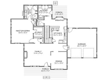 1st Floor Plan, 067H-0004