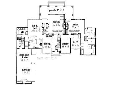 1st Floor Plan, 021H-0198