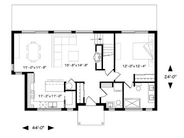 1st Floor Plan, 027H-0459