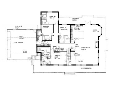 1st Floor Plan, 012H-0076