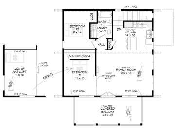 2nd and 3rd Floor Plan, 062H-0344