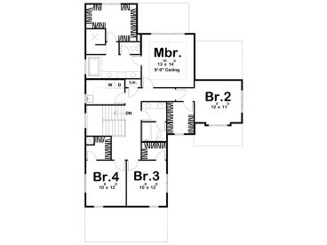 2nd Floor Plan, 050H-0310