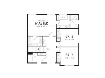 2nd Floor Plan, 034H-0408