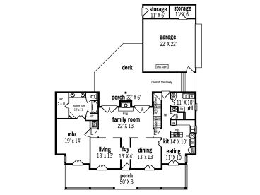 1st Floor Plan, 021H-0146