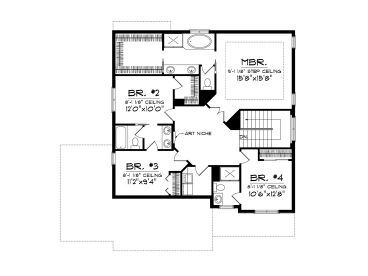 2nd Floor Plan, 020H-0191