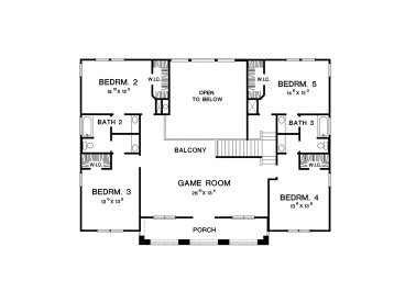 2nd Floor Plan, 036H-0084