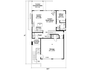 1st Floor Plan, 051H-0389
